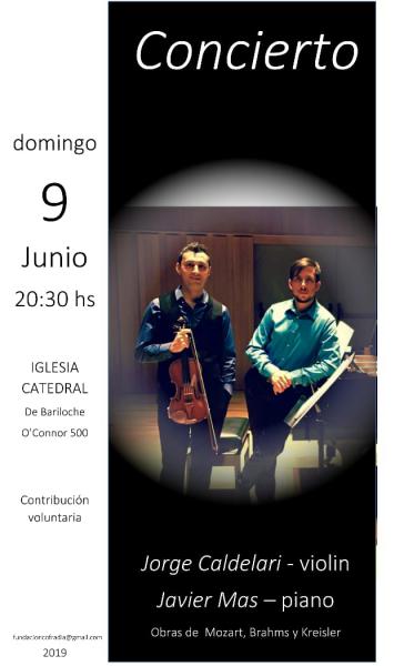 Jorge Caldelari en Viol&iacute;n y Javier Mas en Piano