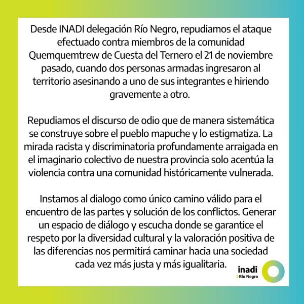 Repudio por ataque a comunidad mapuche