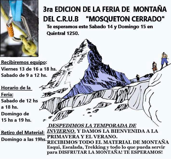 3ra. EDICION DE LA FERIA DE MONTA&Ntilde;A DEL C.R.U.B.