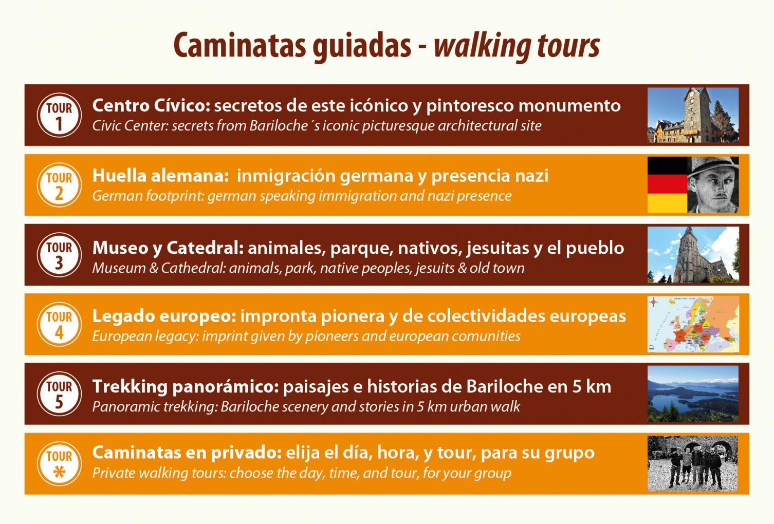 A partir de noviembre, m&aacute;s caminatas urbanas para conocer historias de Bariloche