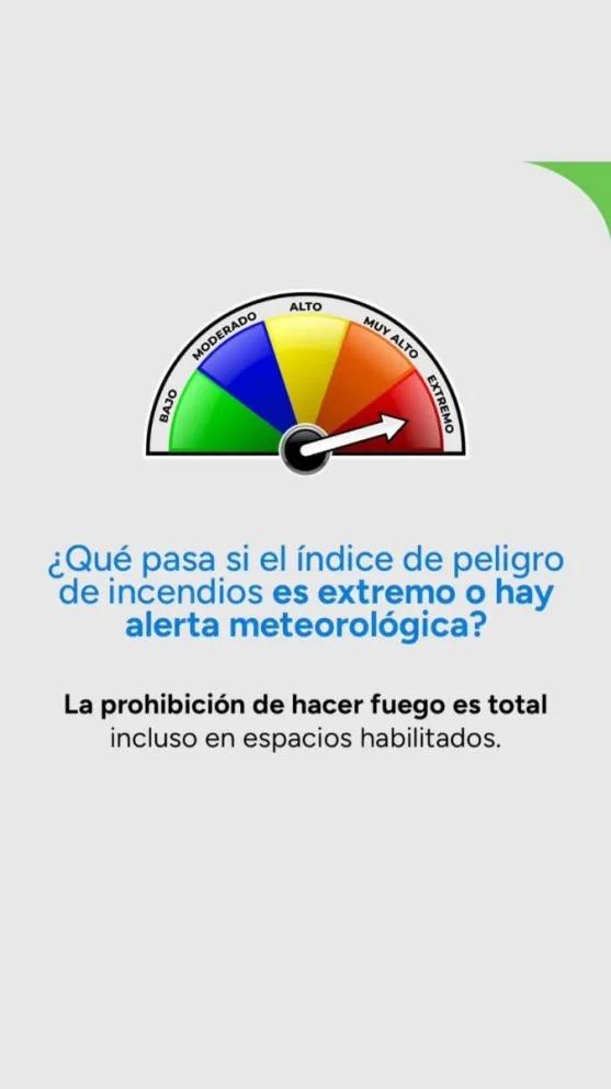&Iacute;ndice extremo de incendios: est&aacute; totalmente prohibido hacer fuego en Bariloche