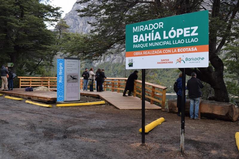 Se inaugur&oacute; el nuevo mirador sobre Bah&iacute;a L&oacute;pez