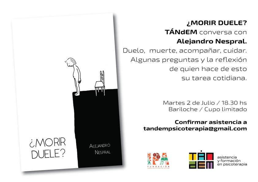 Charla sobre el libro &iquest;Morir duele?