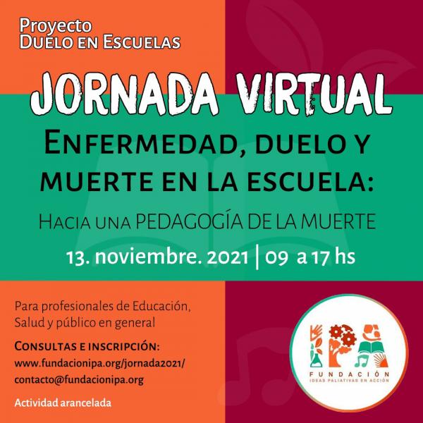 Jornadas Virtual 'Enfermedad, duelo y muerte en la escuela'