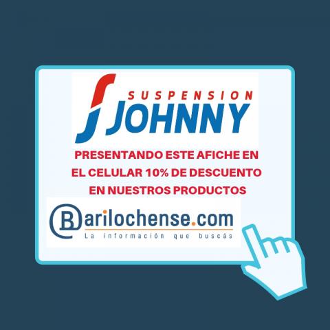 Obten 10 % de DESCUENTO mostrando este aviso Suspension Johnny barilochense.com