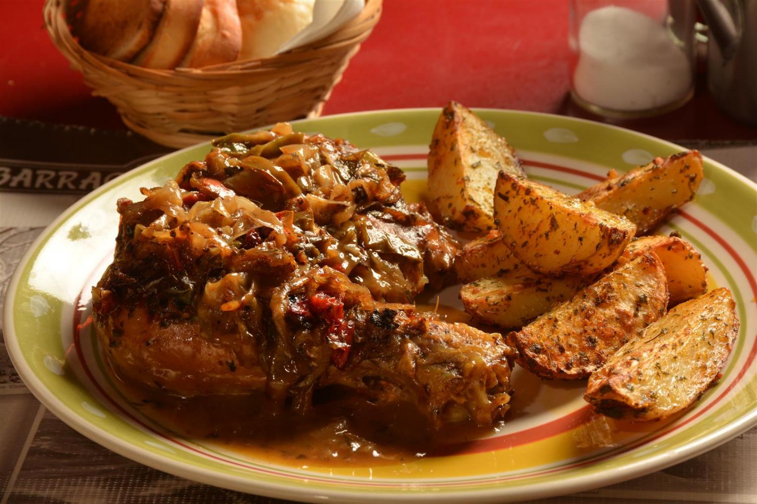 POLLO AL HORNO CON PAPAS