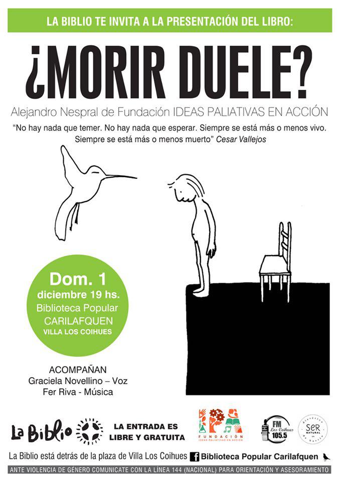 Presentaci&oacute;n del libro: '&iquest;Morir duele?'