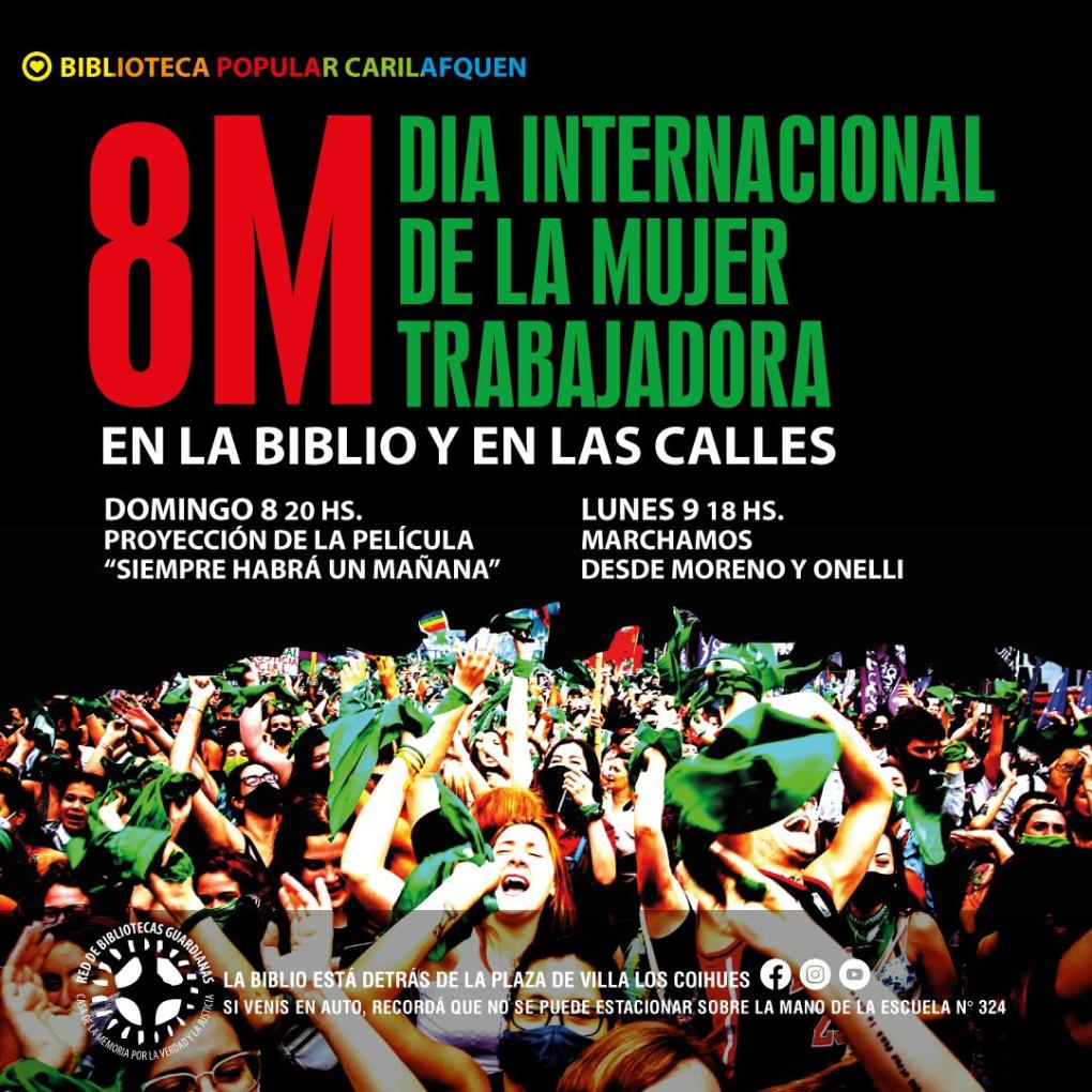 8M DIA INTERNACIONAL DE LA MUJER TRABAJADORA