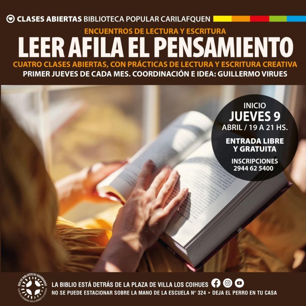 *Ciclo Leer afila el pensamiento*