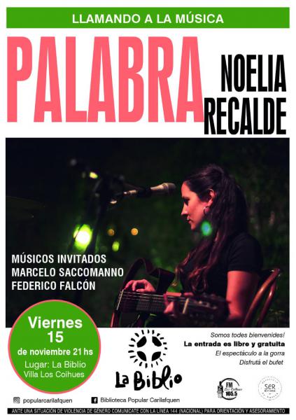 Noelia Recalde presenta 'Palabra'