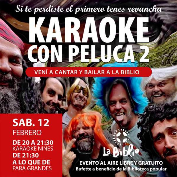 Karaoke con peluca 2