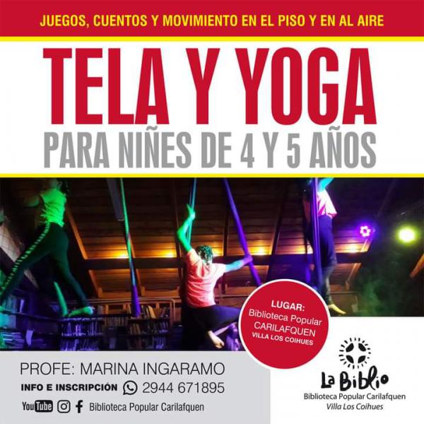 Tela y Yoga para ni&ntilde;os de 4 y 5 a&ntilde;os