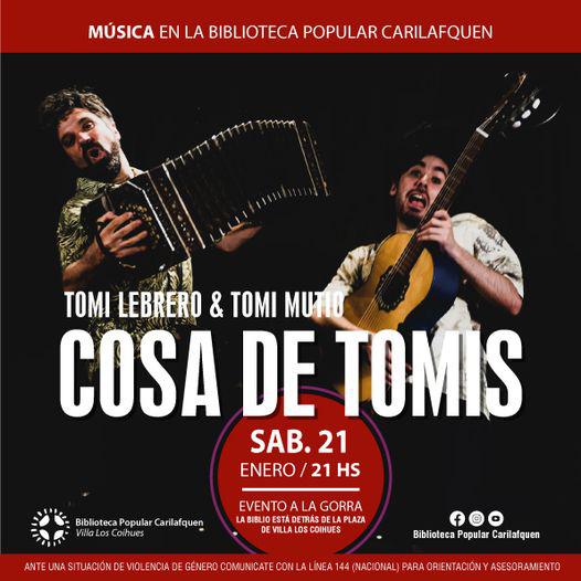 M&Uacute;SICA EN LA BIBLIOTECA POPULAR CARILAFQUEN: Cosa de Tomis