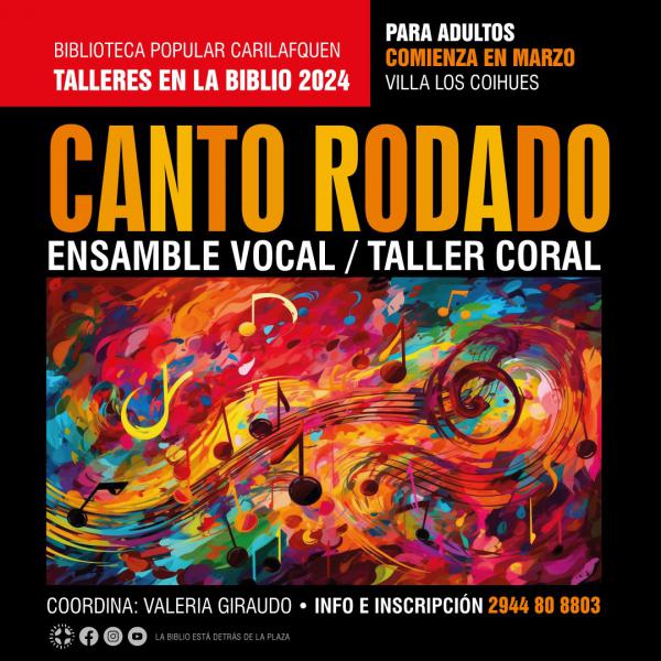 Taller en la Biblio: &#128314;Canto Rodado.Ensamble vocal.