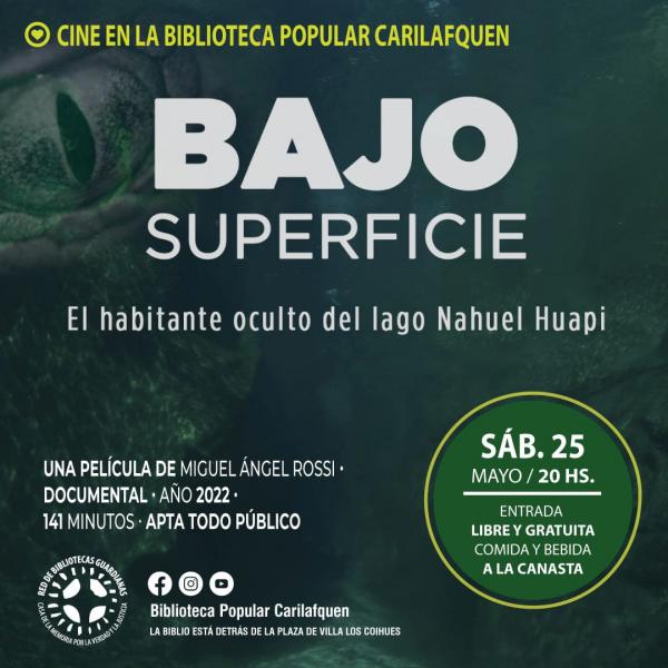  *Cine en la Biblio*: Bajo Superfice* (2022)