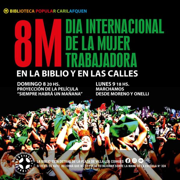 8M DIA INTERNACIONAL DE LA MUJER TRABAJADORA