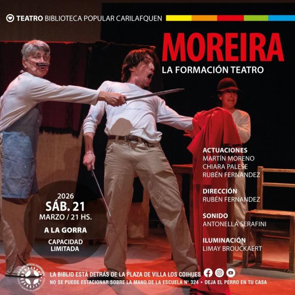 Teatro en la Biblioteca Popular Carilafquen: Moreira