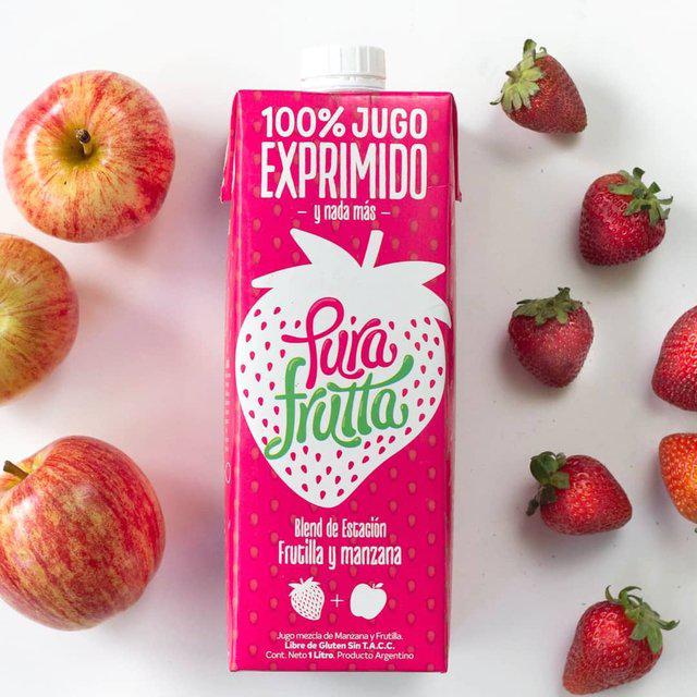 Jugo Pura Frutta frutilla y manzana $ 165