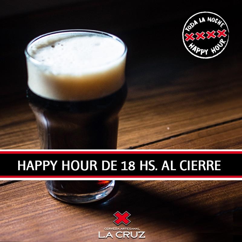 MARTES de Happy Hour de 18 al cierre en LA CRUZ