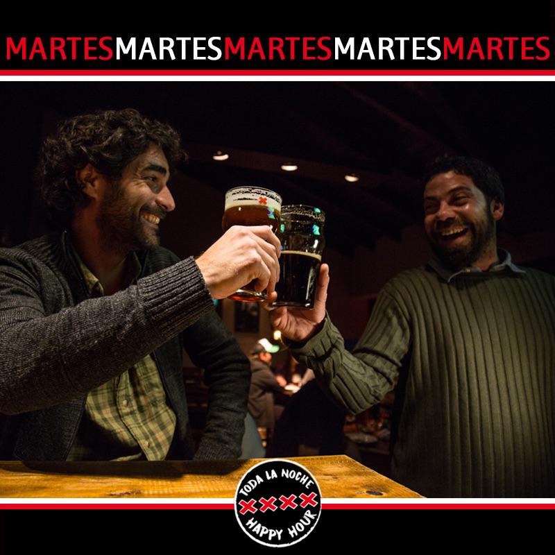 Martes de Happy Hour TODA la NOCHE en LA CRUZ