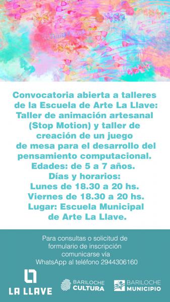 Convocatoria abierta a talleres