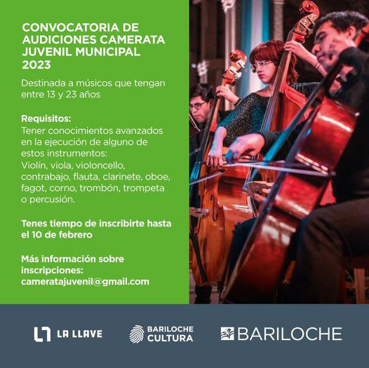  CONVOCATORIA DE AUDICIONES CAMERATA JUVENIL MUNICIPAL 2023