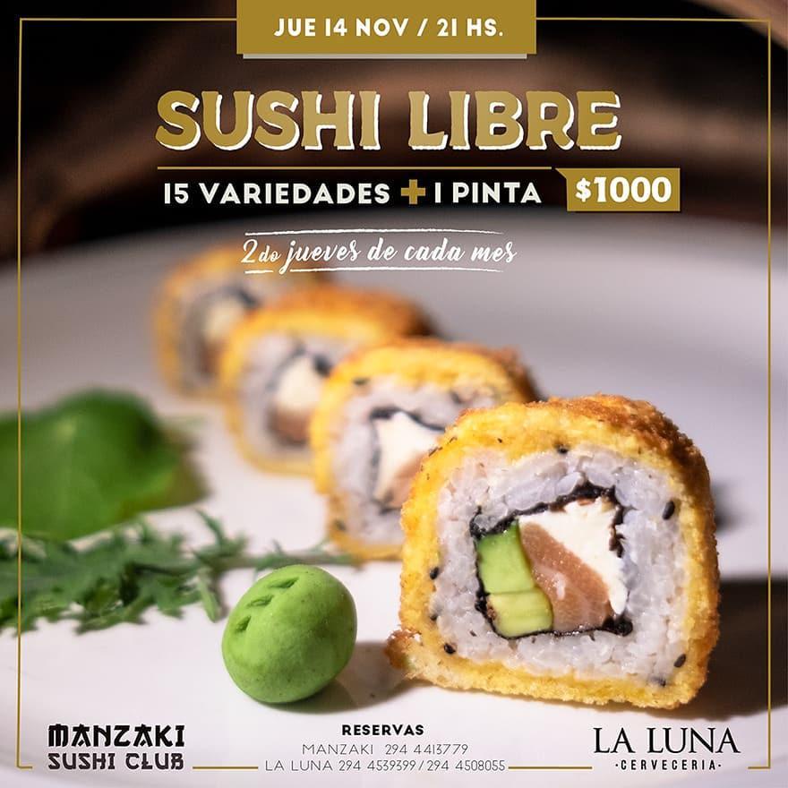  Sushi LIBRE - 15 variedades &#10133; 1 pinta &#128178;1000!!!