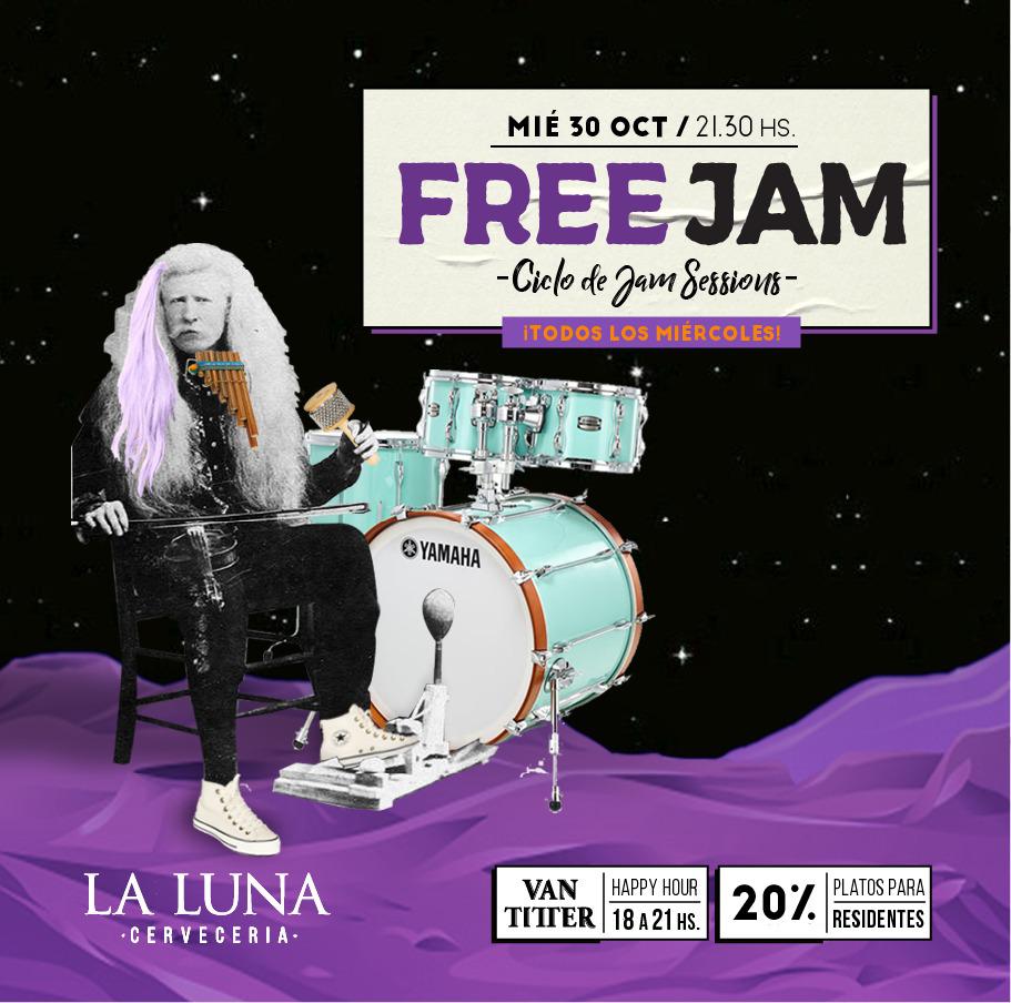 Free Jam de los Mi&eacute;rcoles en La Luna