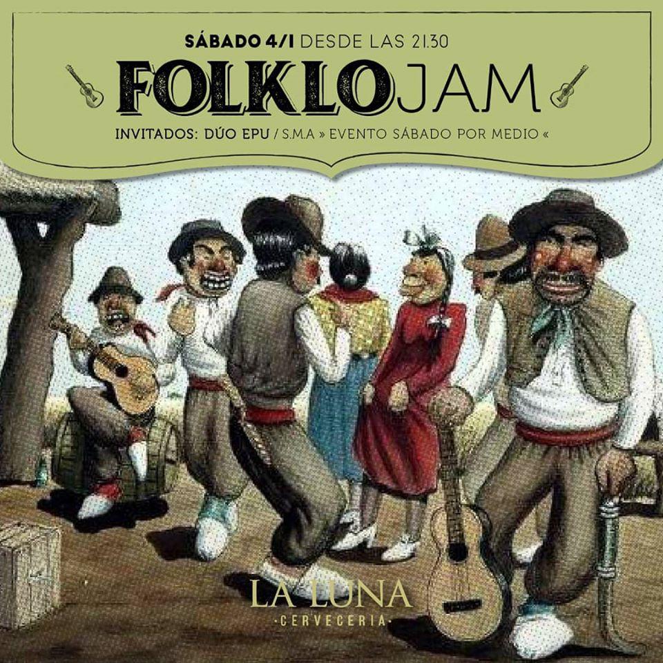 FOLKLOjam en @lalunacerveceria!!!