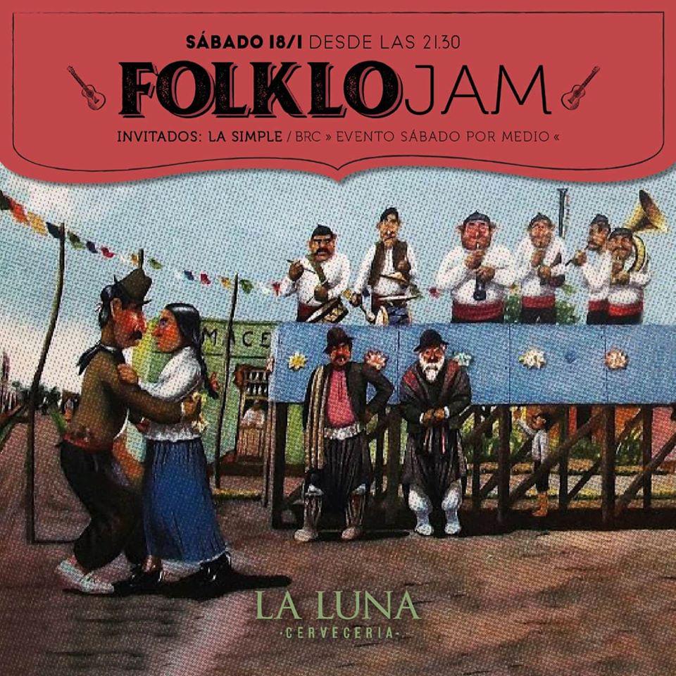   FOLKLOjam en @lalunacerveceria!!! &#127462;&#127479;&#127926;