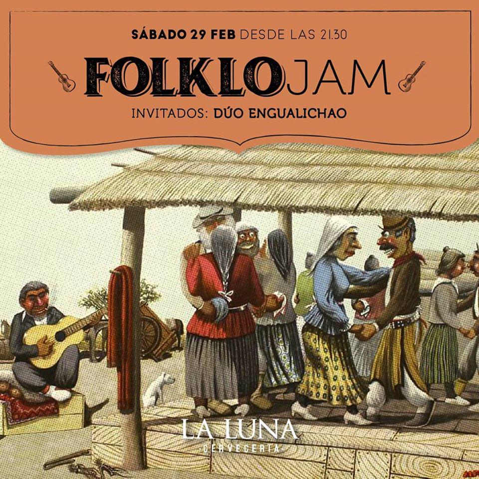 FOLKLOjam en @lalunacerveceria!!!