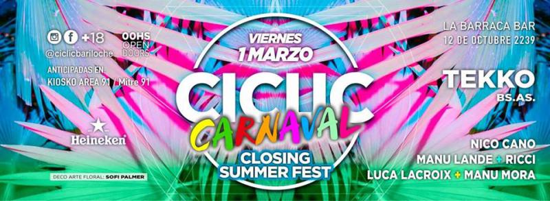CICLIC CARNAVAL Closing Summer Fest