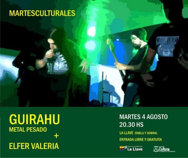 Metal Pesado en los Martes Culturales de La Llave con Guirahu