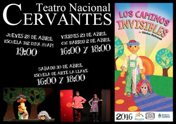 T&iacute;teres para ni&ntilde;os del Teatro Cervantes en Bariloche