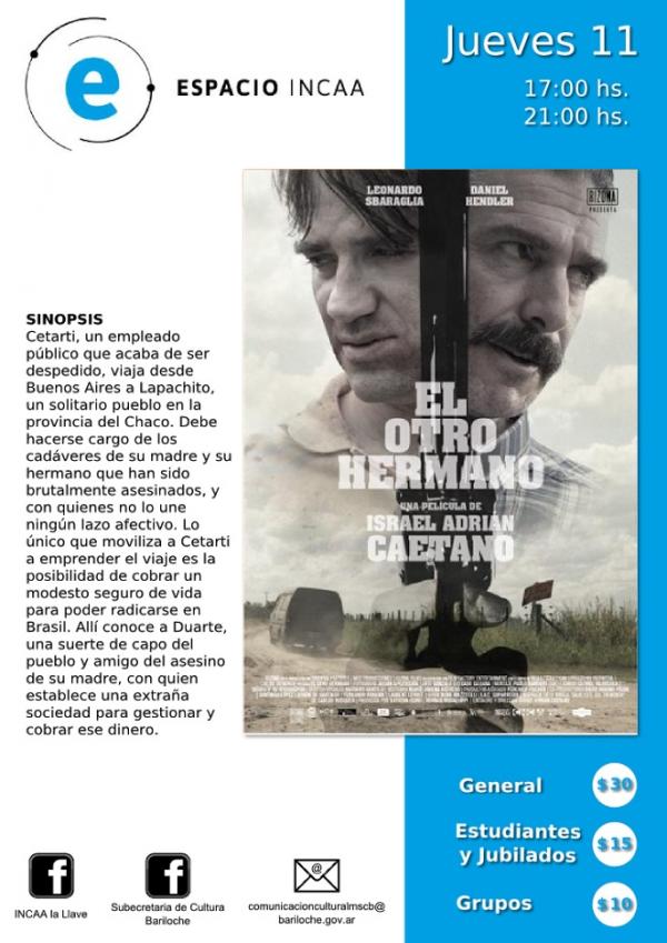 Cine Espacio INCAA para esta semana