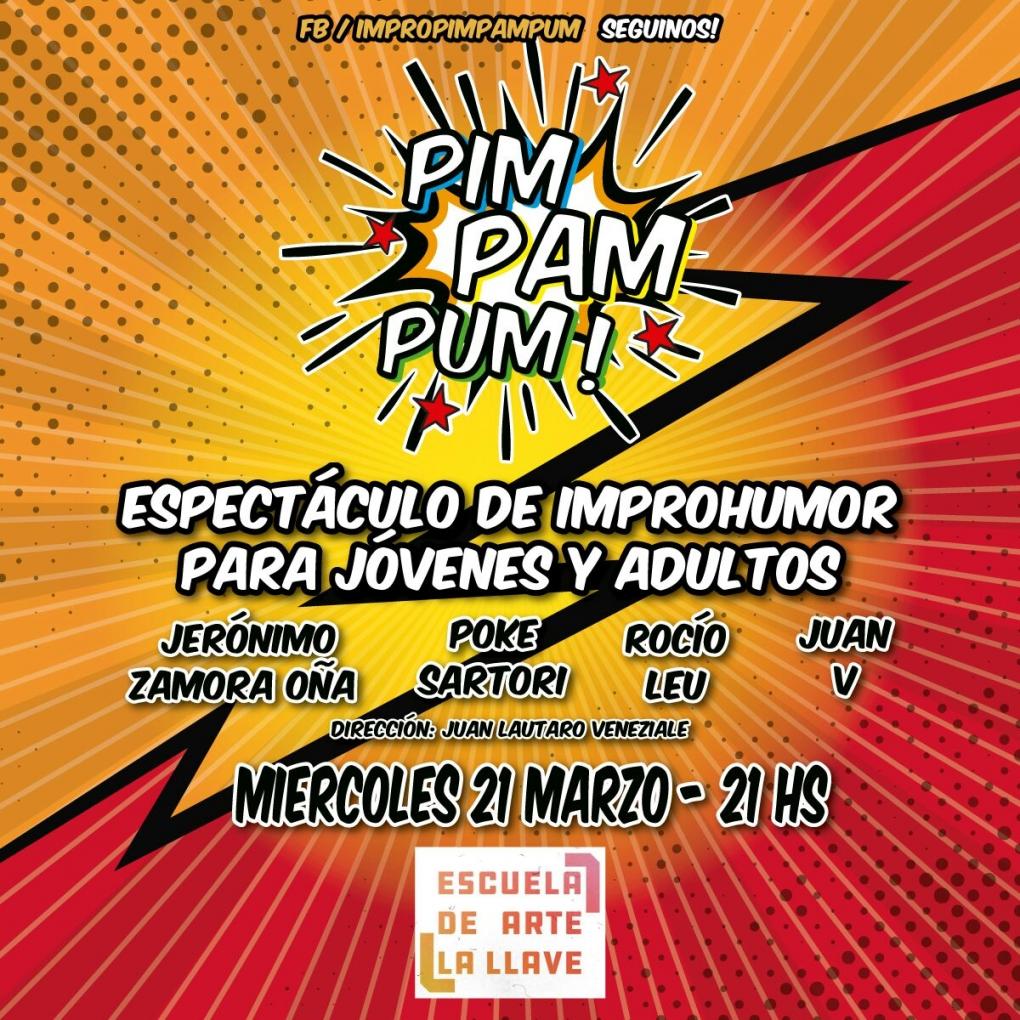 Espect&aacute;culo de humor e improvisaci&oacute;n con Pim Pam Pum!