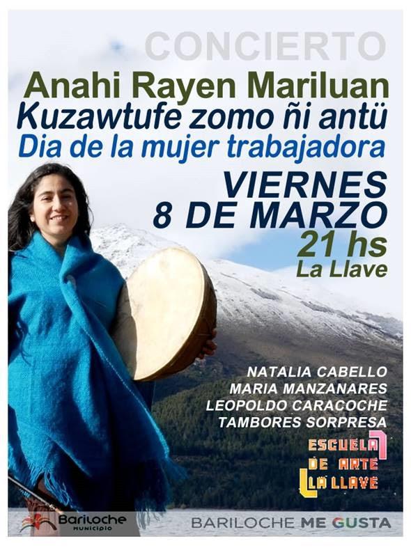 D&iacute;a de la Mujer Trabajadora: Anah&iacute; Mariluan en concierto