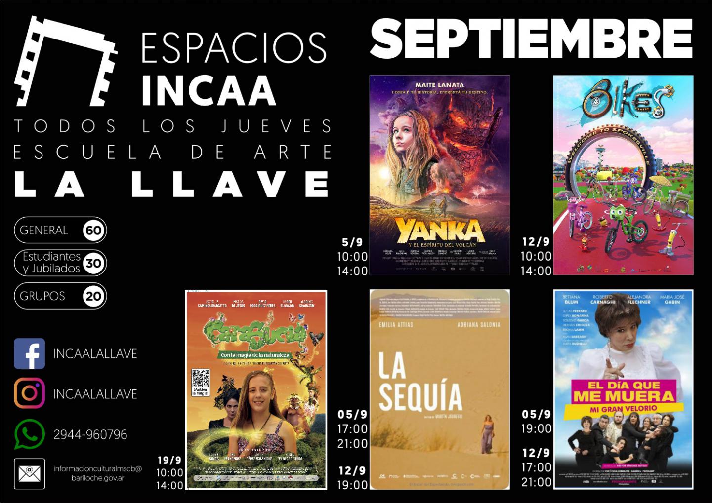 Cine en el Espacio INCAA La Llave