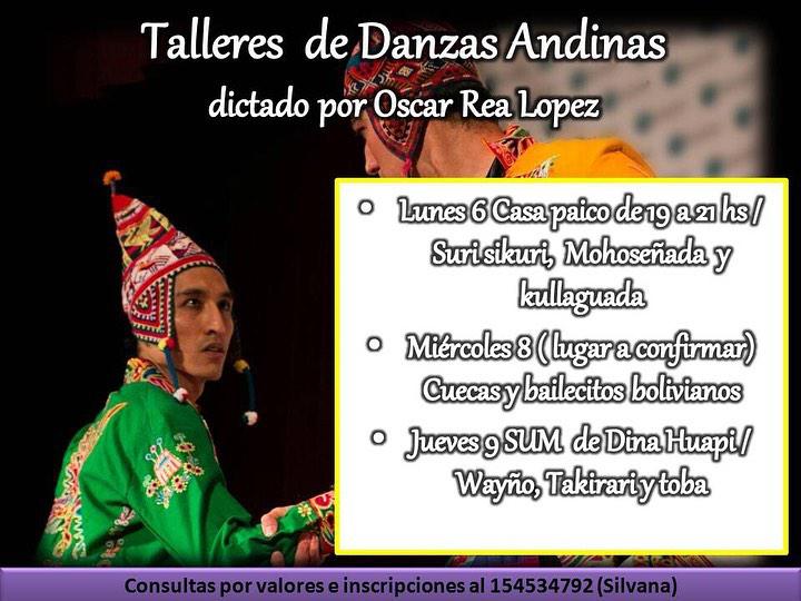 Talleres de danzas andinas