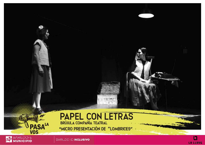 Ciclo 'Pasala vos': Papel con letras