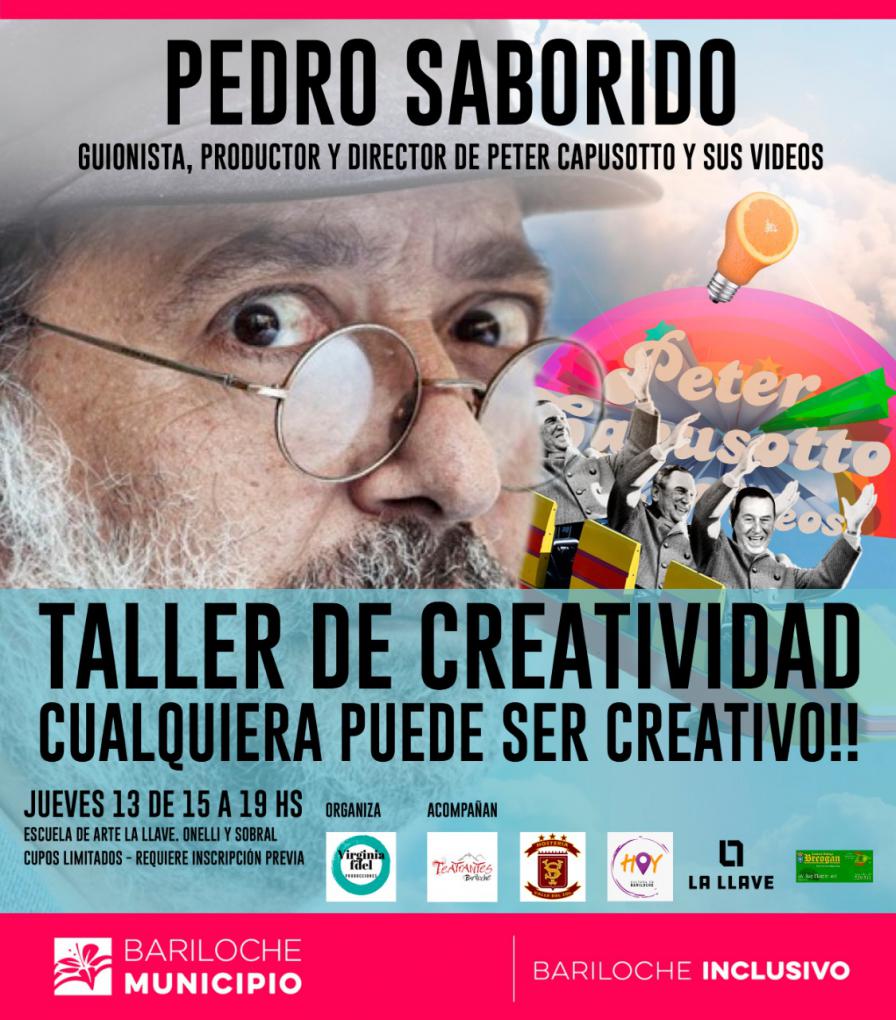 Pedro Saborido en La Llave: Taller de creatividad. Cualquiera puede ser creativo!