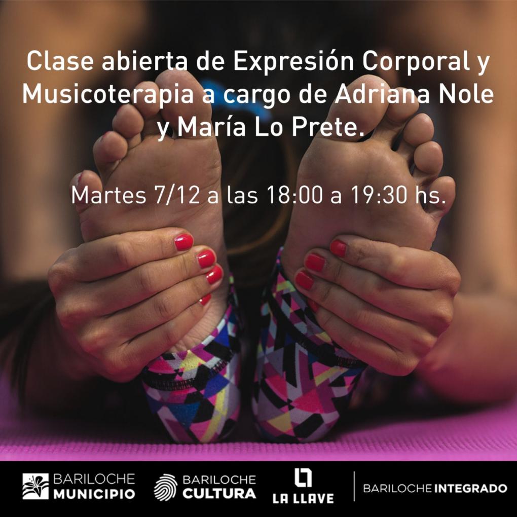 Clase abierta de Expresi&oacute;n Corporal y Musicoterapia