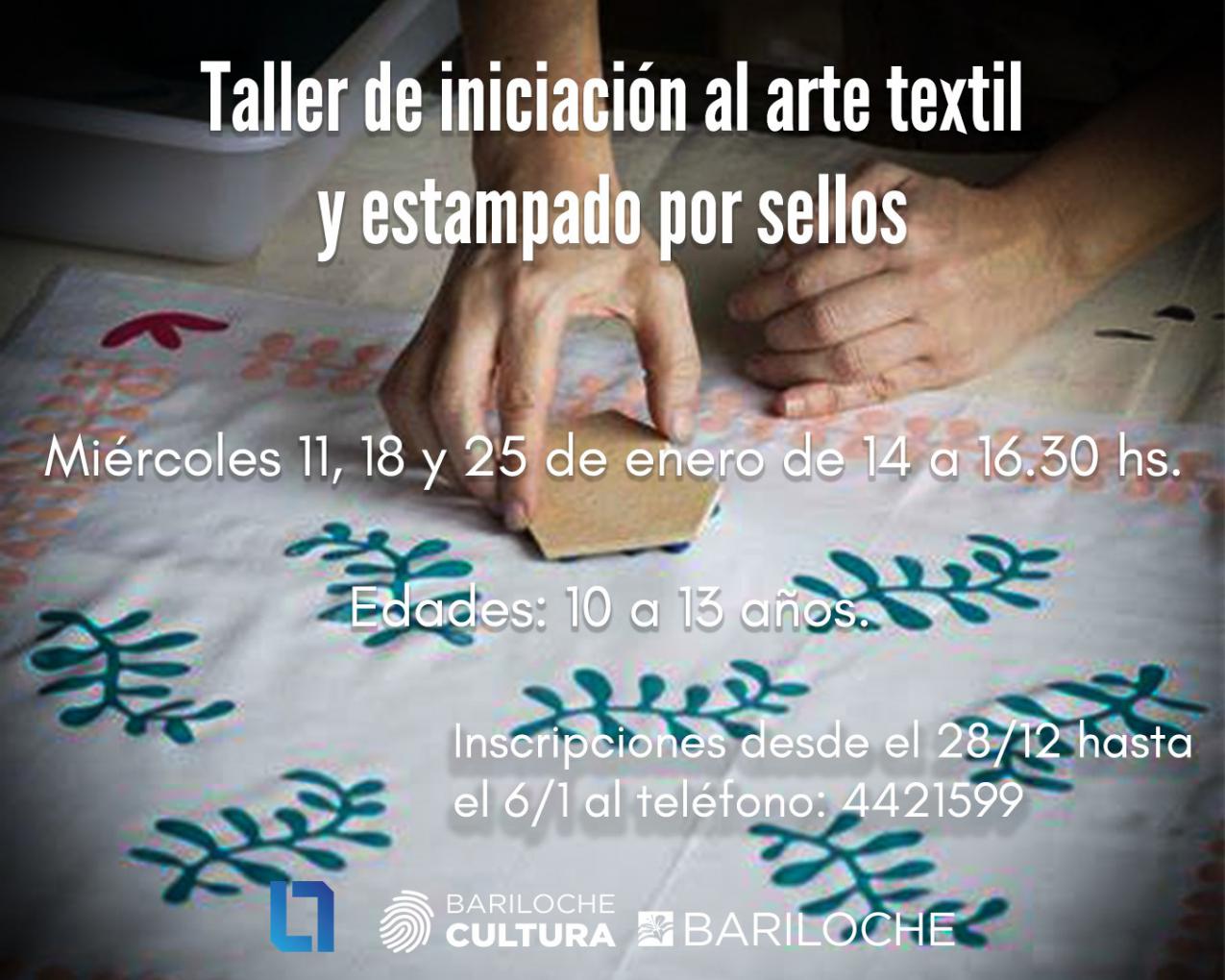 Taller de iniciaci&oacute;n al arte textil y estampado por sellos