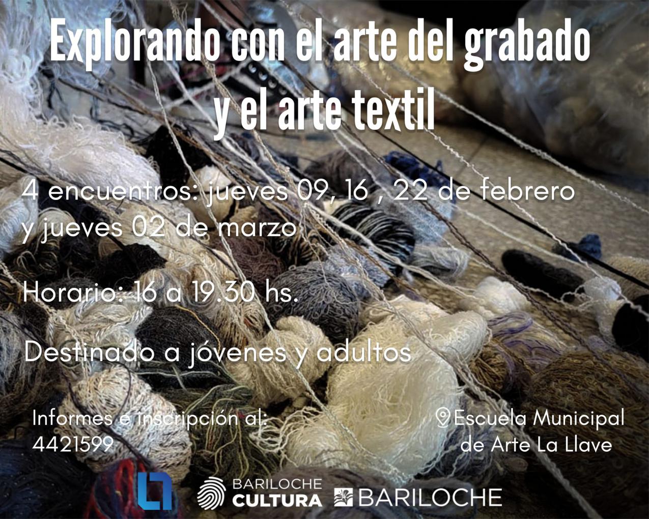 Explorando con el arte del grabado y el arte textil"