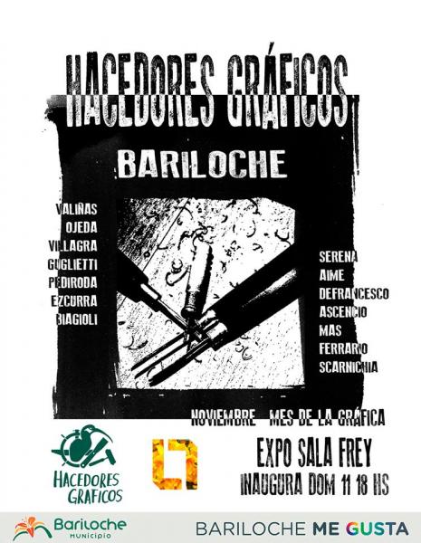 Mes de la Gr&aacute;fica en Bariloche: Expo 'Hacedores gr&aacute;ficos', conversatorio y m&uacute;sica