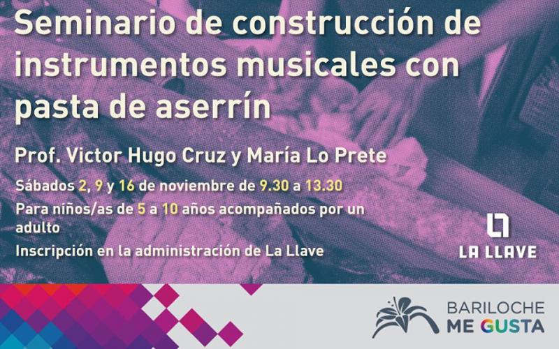 Seminario de construcci&oacute;n de instrumentos musicales en pasta de aserr&iacute;n