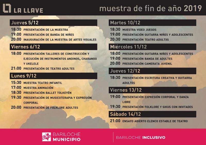 Muestra de fin de a&ntilde;o 2019