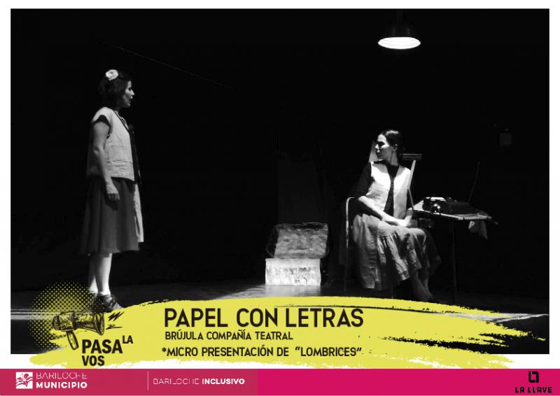 Ciclo 'Pasala vos': Papel con letras