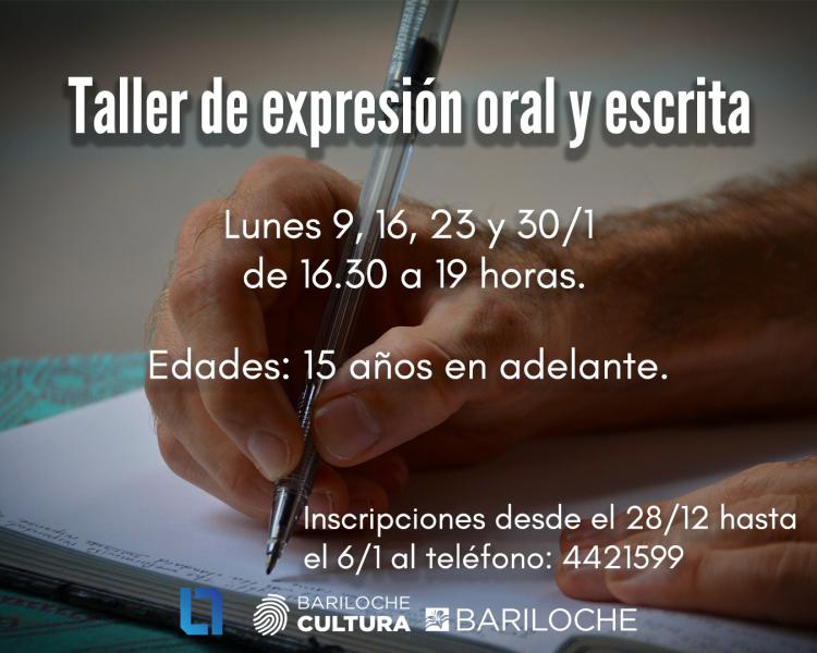 Taller de expresi&oacute;n oral y escrita