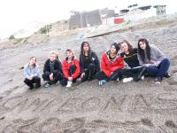 Las campeonas patag&oacute;nicas recibieron sus trofeos 